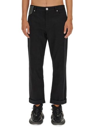 Balmain Black Mid Rise Jeans