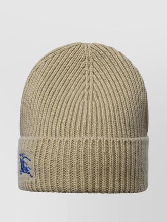 Burberry cashmere ribbed beanie hat
