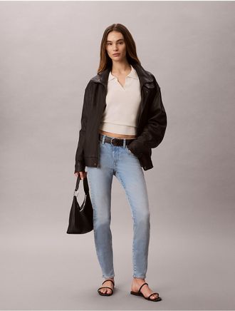 Calvin Klein Jeans Calvin Klein Womens Mid Rise Skinny Jeans - Blue - 24W x RL