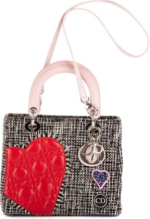 Dior Pre-owned Womens Lady Patchwork Love Shoulder Bag - White - One Size