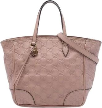 Gucci Pre-owned Bree - Dames - Vintage Handtas - Roze - ONE Size - Leer - Vintage