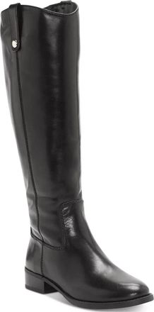 Inc International Concepts Fawne Womens Black Leather Riding Boots Lion922