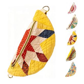 Generic Vintage-Inspired Patchwork Quilted Sling Bag,Womens Patchwork Quilted Crossbody Bag, with Adjustable Strap (Style-b)