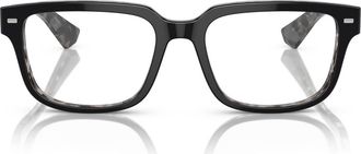 Dolce & Gabbana 54mm Square Optical Glasses in Black Grey at Nordstrom