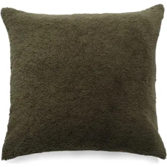 Hommey Essential Fleece Pillow Cover in Olive at Nordstrom, Size 20X20