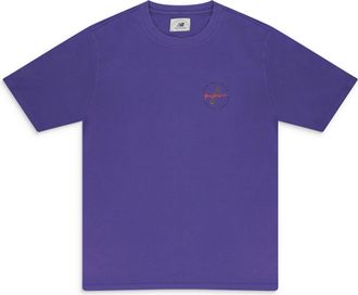 Aim&eacute; Leon Dore PURPLE NEW BALANCE GARMENT DYED T-SHIRT