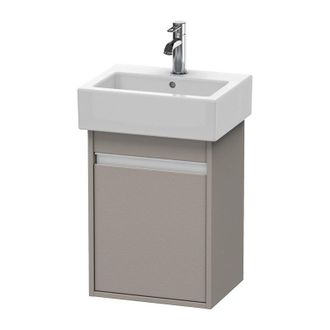 Duravit Duravit Ketho Mueble Lavabo De Pared 6630, 1 Puerta De Madera, Con Bisagra A La Izquierda, 400mm, Para Vero, Color (frente/cuerpo): Terra Mate - Kt663