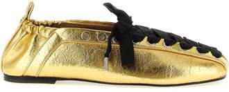 Ganni Lace Up Ballerinas