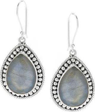 Samuel B. Labradorite Teardrop Earrings in Grey at Nordstrom Rack