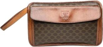 Celine Pre-owned Clutches, female, Brown, Size: ONE SIZE Pre-owned Leather Clutch