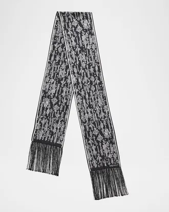 Alexander McQueen Crystal Mirror Silk Scarf