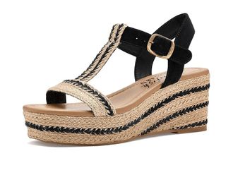 Blowfish Annika Strappy Sandals Womens Sandals Natural Black : 6.5 M, Synthetic