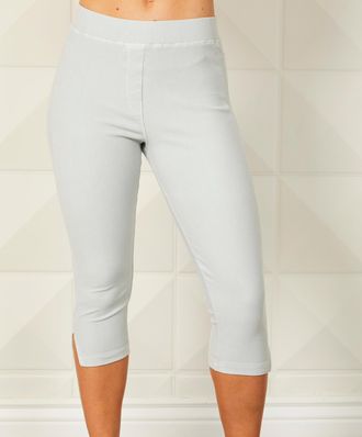 French Kyss Capri Jegging In Silver