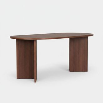 M&S Collection Tavolo da pranzo ovale in melaminico 180 cm Sablin - Noce