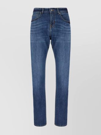 7 For All Mankind denim straight-leg trousers