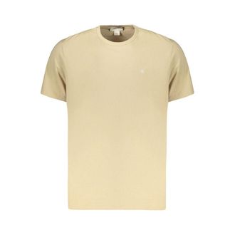 Calvin Klein Beige Katoenen Heren T-Shirt