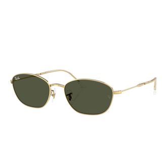 Ray-Ban Irregular Metalen Zonnebril - unisex - Zonnebrillen - Geel - 58 MM - Accessoires