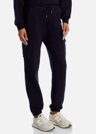 Vintage Havana French Terry Utility Jogger In Black