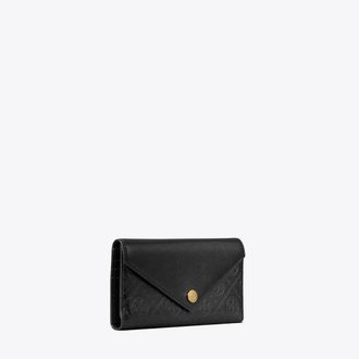 Tory Burch Womens T Monogram Leather Envelope Wallet, One Size