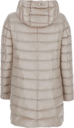 Herno Womens Down Jacket Beige Puffer