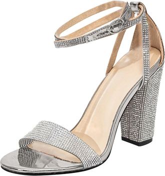 Generic Party Shoes for Women UK Shoes Casual Shoes Unisex Lightweight Work Shoes Sporty Breathable Work Trainers Womens Shoes Size 5 High Heels (Silver, 7.5)