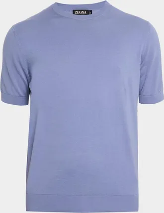 Ermenegildo Zegna Men & apos;s Premium Cotton Knit T-Shirt