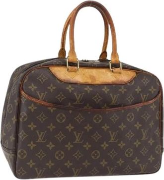 Louis Vuitton Pre-owned Canvas Handtas - Dames - Vintage Handtas - Bruin - ONE Size - Vintage