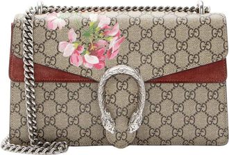 Gucci Gg Supreme Blooms Dionysus Medium Shoulder Bag (Authentic Pre-Loved)