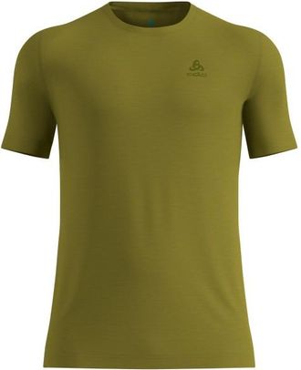 Odlo Merino 160 Baselayer Crew Neck S/S Merinounterw&auml;sche f&uuml;r Herren | oliv