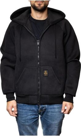 RefrigiWear Frankie Fleece - Heren - Vesten met rits - Zwart - L - Katoen - Hoodies & sweatvesten