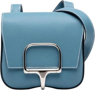Herm&egrave;s Pre-owned Della Cavalleria Shoulder Bag - - Pre-owned - Donna - Blu - ONE SIZE