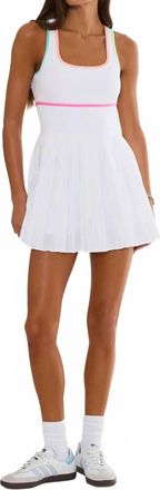 Beach Riot Antonia Dress In Hibiscus Cove White