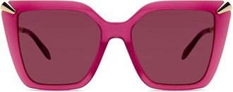Bulgari BV40002I 81Y Womens Sunglasses Pink Size 55