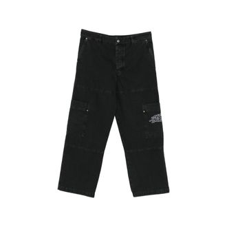 Off-white Cargo-pocket Embroidered Trousers