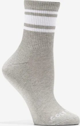 Cole Haan Womens Ribbed Mid Crew Socks - Grey