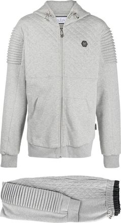 Philipp Plein quilted cotton tracksuit set - men - Cotton - S - Grey
