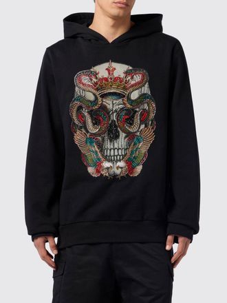 Philipp Plein Felpa Skull con strass e perline