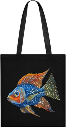Generic Reef Fish Womens Tote Casual Shopping Bag Lightweight Shoulder Bags Hobos Handbag for Work Travel Daily 35x40cm
