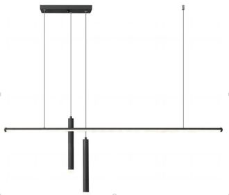 OEM Linet - L&aacute;mpara Colgante Led Moderna 120 Cm Negro