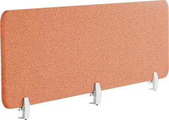 Beliani Panel Separador Rojo Claro 180 X 40 Cm Poli&eacute;ster Pet Pantalla Ac&uacute;stica Wally