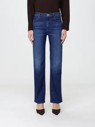 Mother Jeans The Kick It a vita alta con vestibilit&agrave; straight in denim