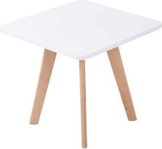 Clp Clp - Mesa Auxiliar Cuadrada Almer&iacute;a Blanco Natural (cuadrado)