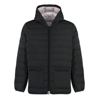 Thom Browne Heren, Jassen, Zwart, Maat: S Leer