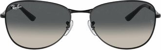 Ray-Ban Grey Gradient Pilot Unisex Sunglasses RB3733 002/71 59