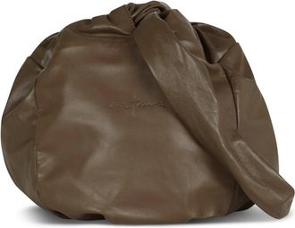 Cortana Sack M- middelgrote leren khaki tas - Dames - Schoudertassen - Groen - ONE Size - Katoen - Tassen