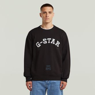 G-Star Applique Sweater - Zwart - Heren