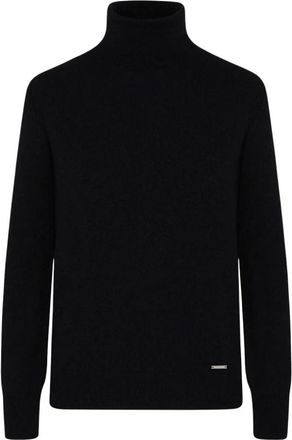 Kiton Cashmere Polo Neck Jumper - Dames - Cashmere truien - Zwart - L - Kasjmier - Truien & Vesten
