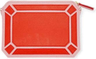 Dior Pre-owned Roze Portfolio Schoudertas - Dames - Vintage Clutch - Rood - ONE Size - Leer - Vintage