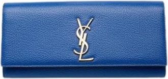 Saint Laurent Pre-owned Cassandre Clutch - Dames - Vintage Clutch - Blauw - ONE Size - Leer - Vintage