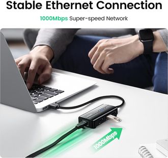 OEM Adaptador Ethernet Usb 3.0 1000 Mbps, Hub Usb Rj45